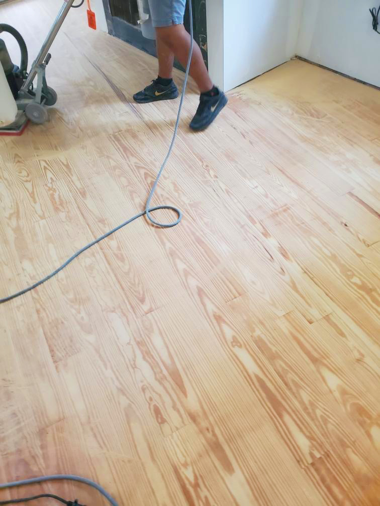 Florida House Floors Getting Sanded