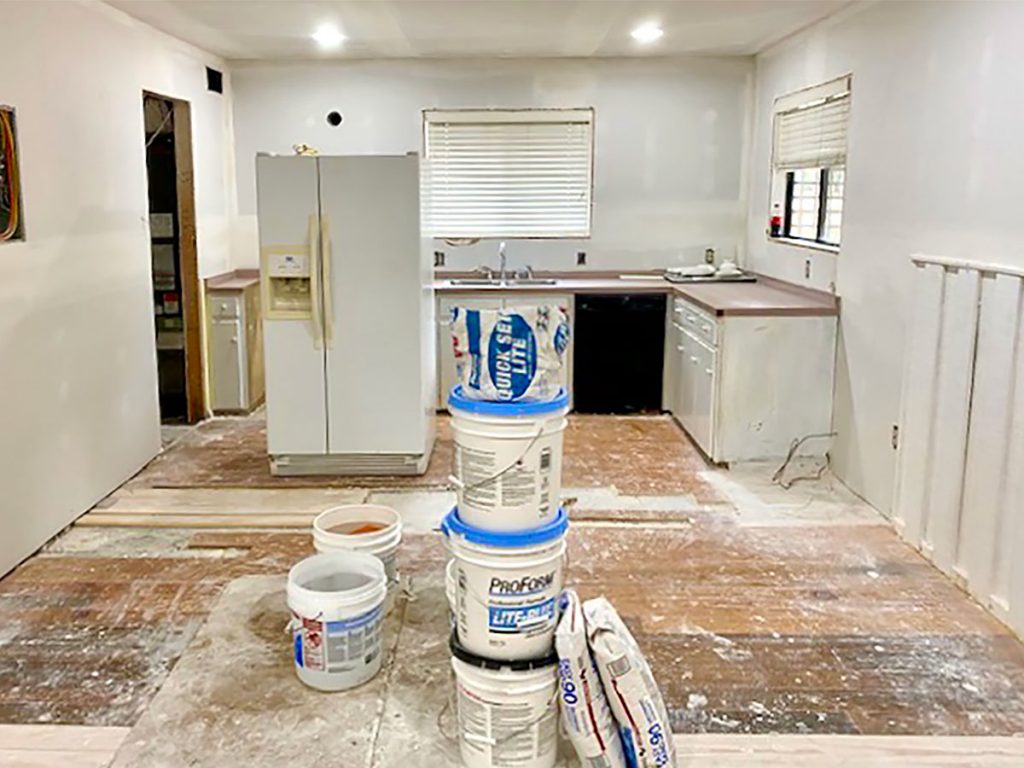 Florida Renovation Progress Kitchen ReDrywalled