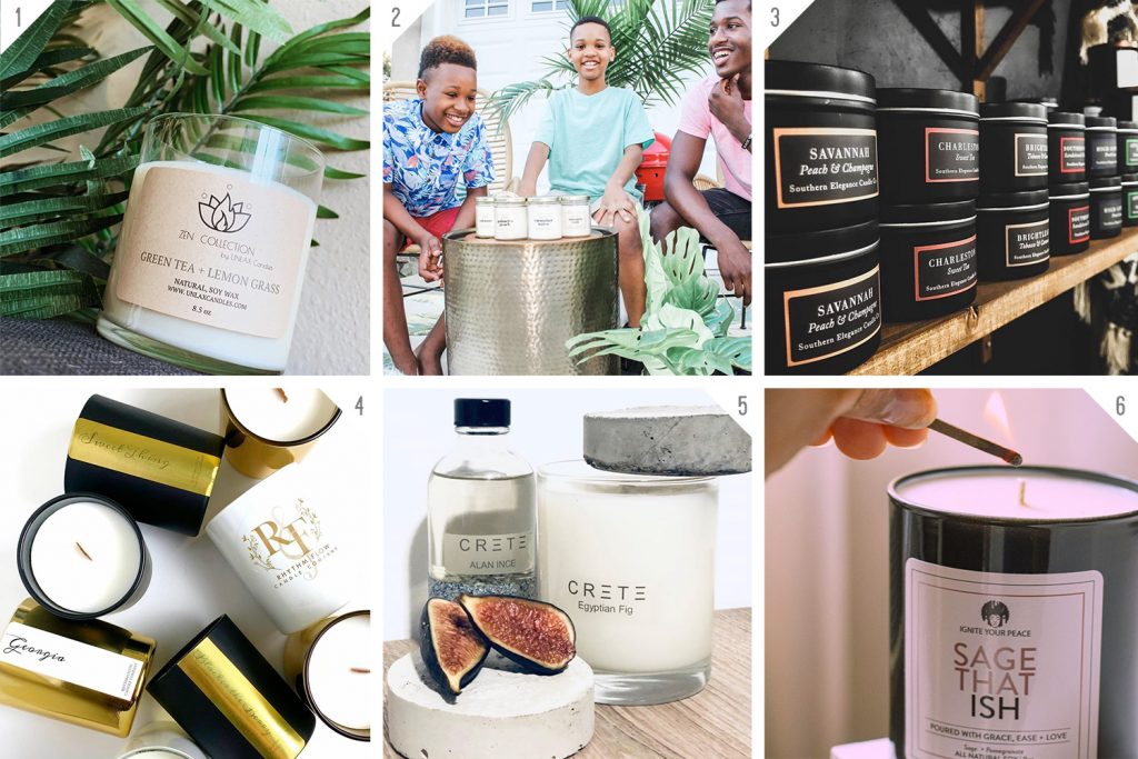 Numbered Grid of Black Owned Candle Businesses