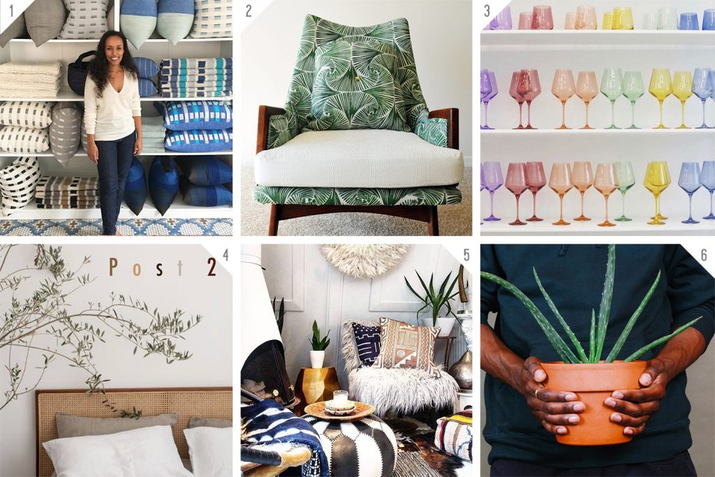 Numbered Grid of Black owned Furniture And Decor Businesses