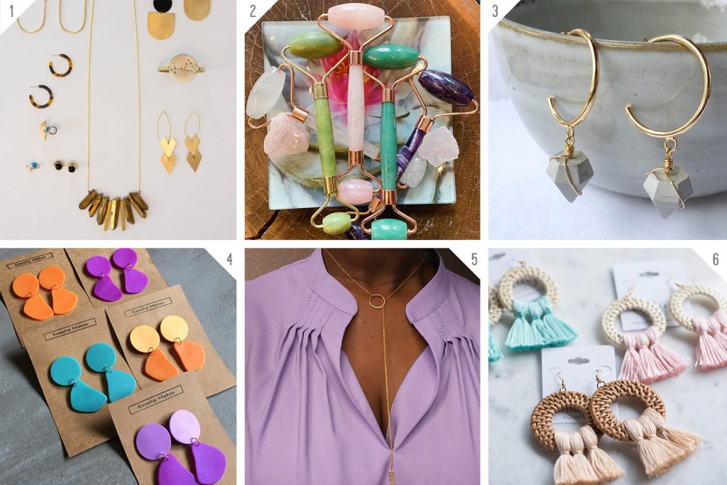 Numbered Grid of Black Owned Jewelry And Crystal Businesses