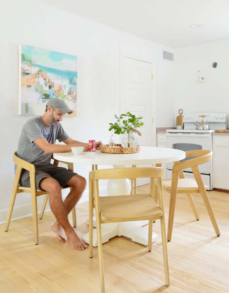 Florida Kitchen John Sitting At Table