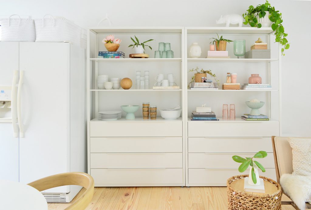 Florida Kitchen Pantry Shelves Straight On