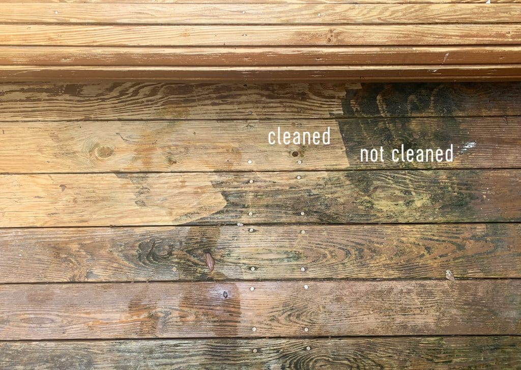 Outdoor Shower Power Washing Floor