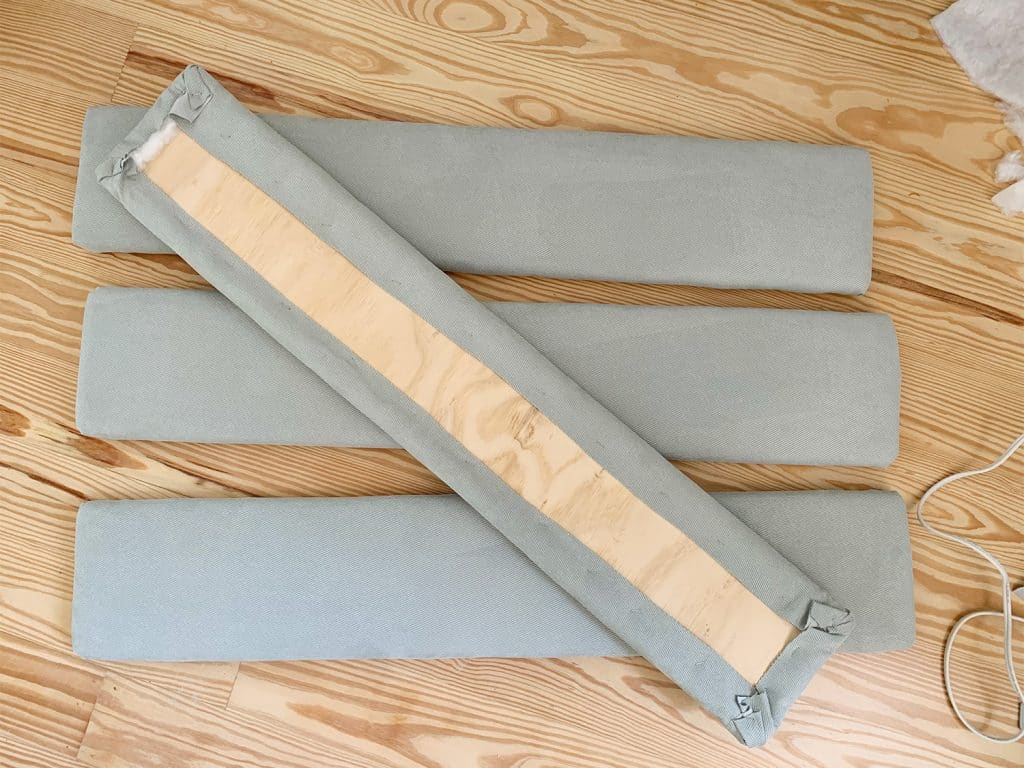 DIY Channel Tufted Headboard Pieces Separate 1024x768