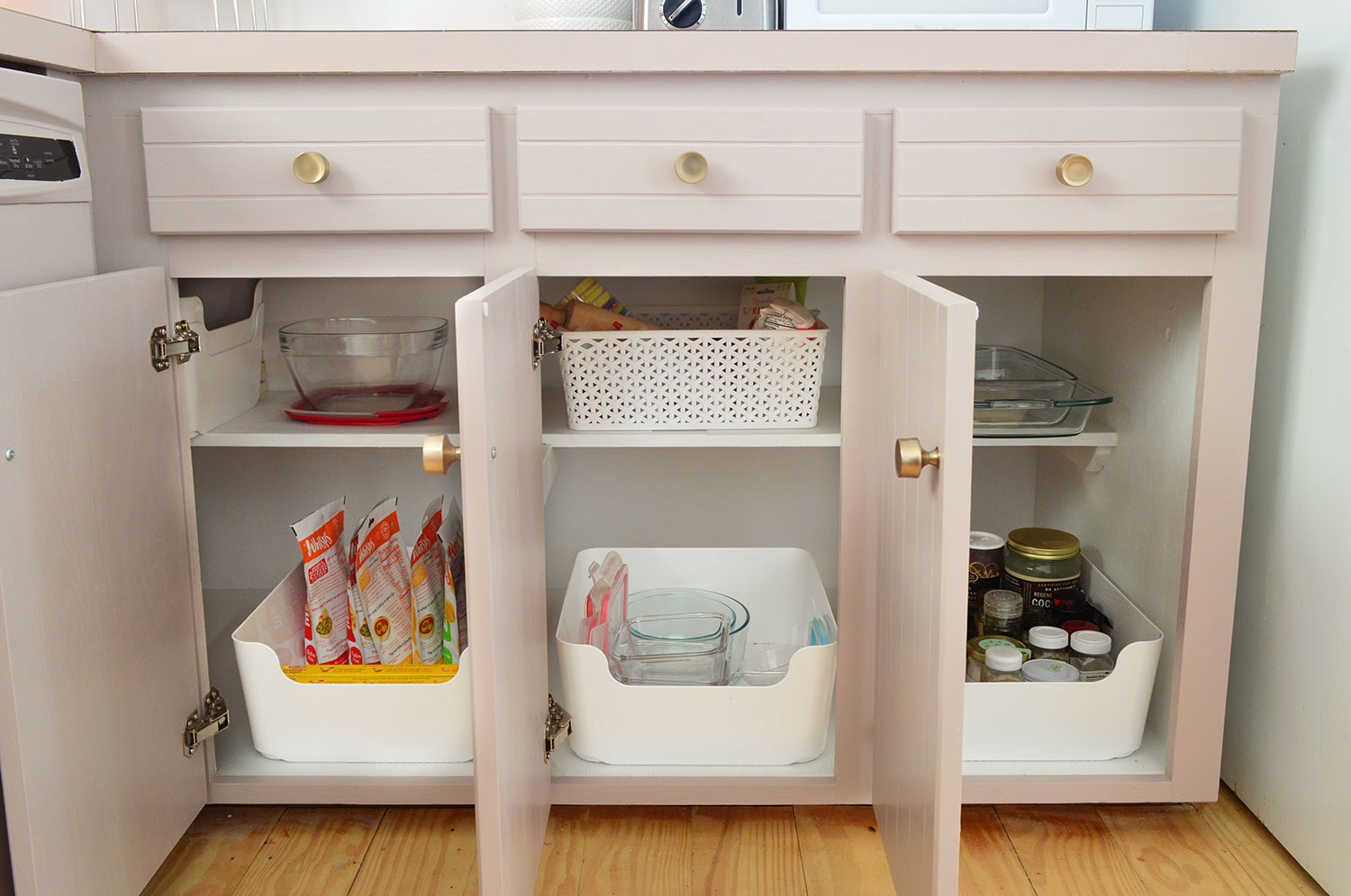 Lower Cabinet Organization Starter Kit