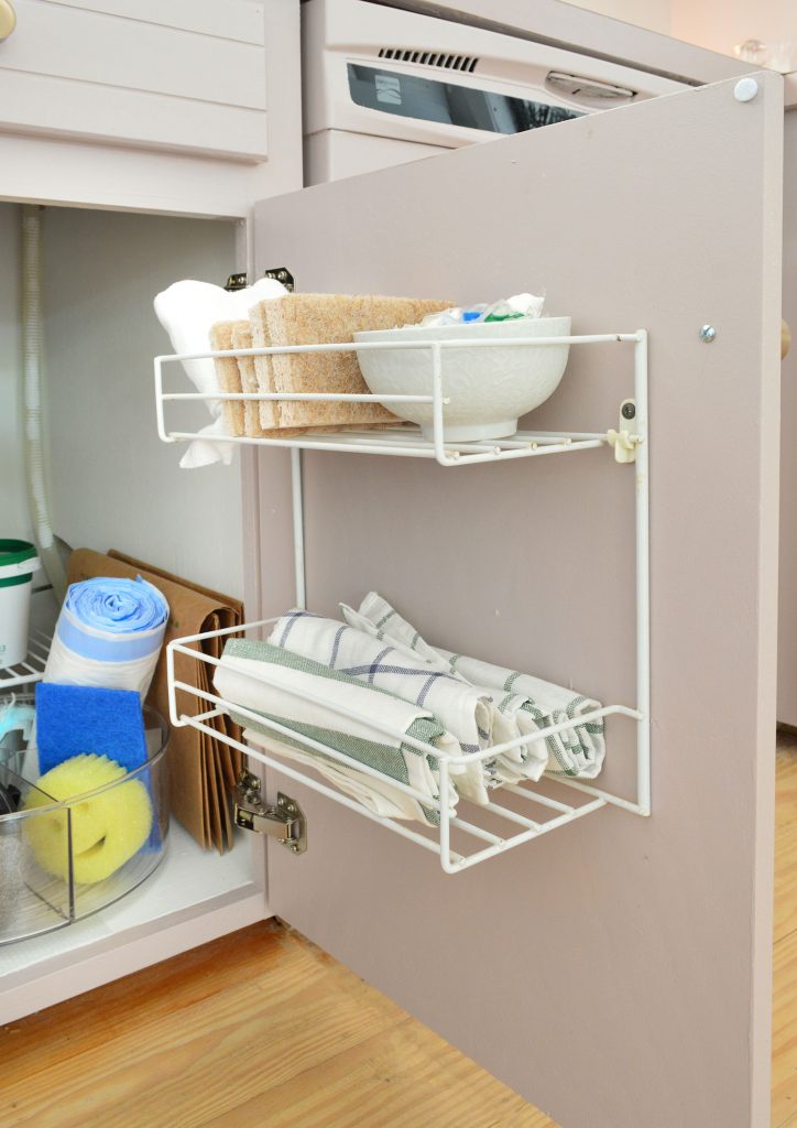 Organizing the cabinet under the kitchen sink - Lansdowne Life