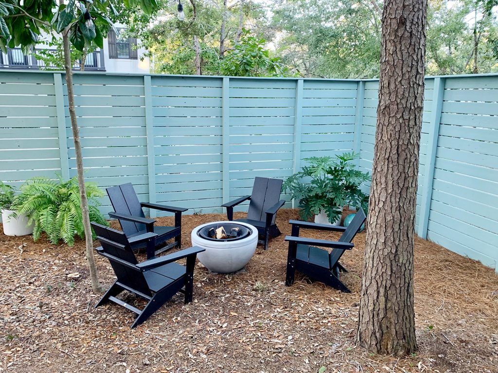 Firepit Area After Fence Horizontal