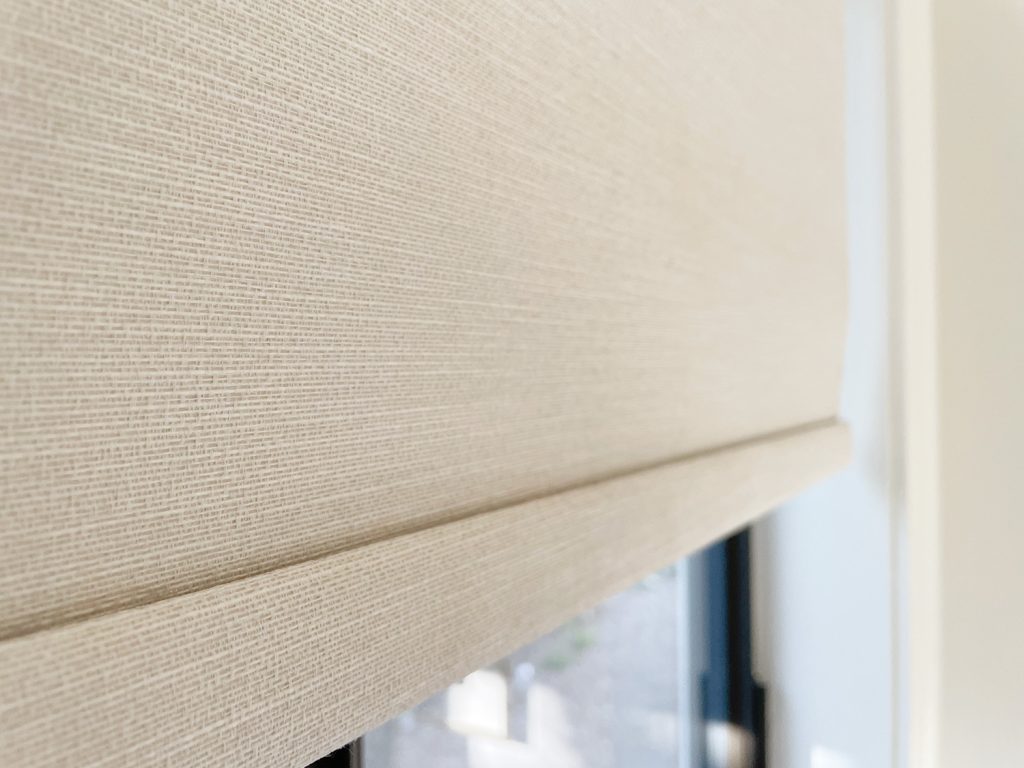 Detail Of Bali Blinds Blackout Roller Shade Texture Fabric