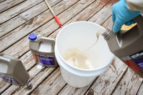Staining Bucket How To Strip A Deck For Stain | Young House Love