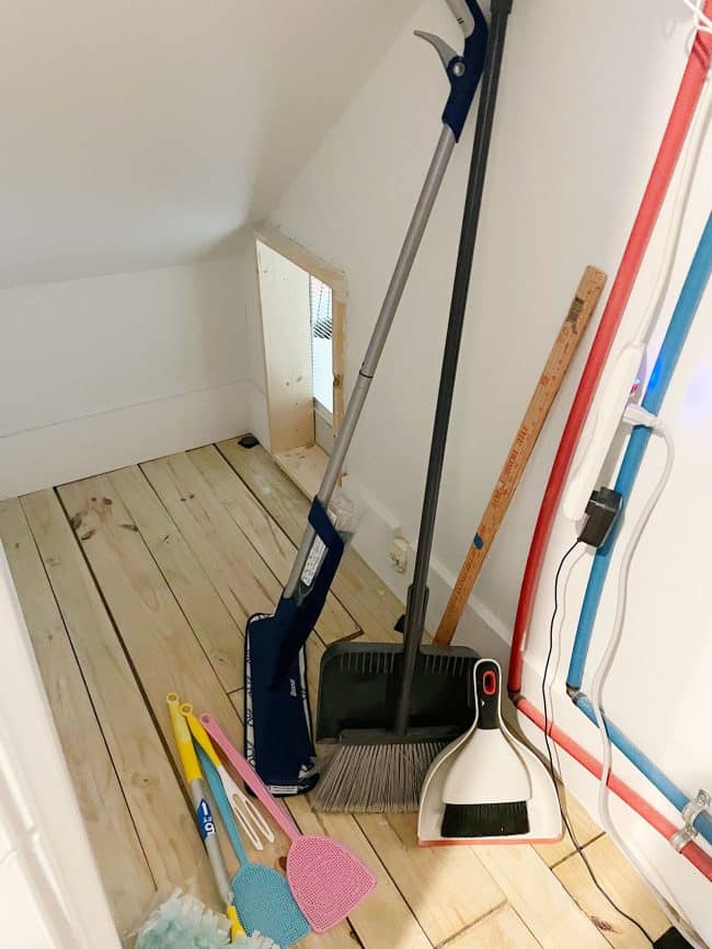 View of How To Add Utility Closet Storage | Young House Love