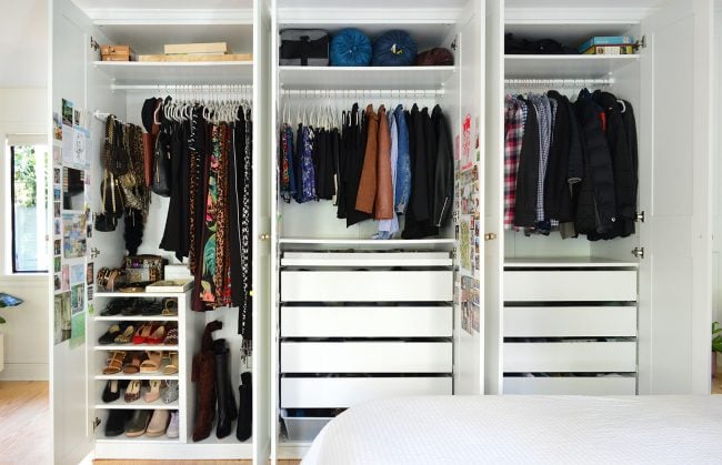 How We Organized Our Ikea Pax Closets