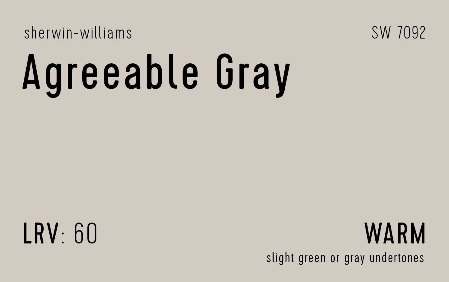 Sherwin Williams Agreeable Gray