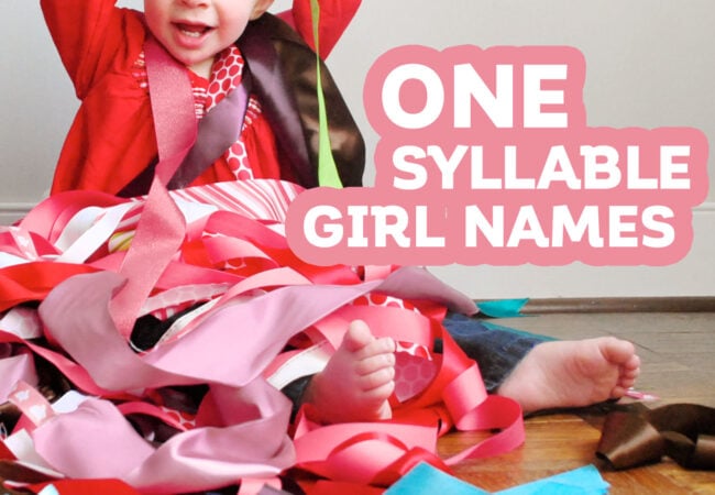 100 One Syllable Girl Names