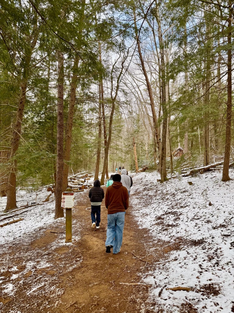 Snowy Hike In Great Smoky Mountain National Park Cades Cove