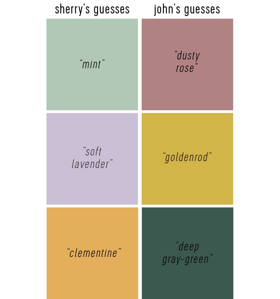 Sherry and John 2027 Color of the Year Guesses