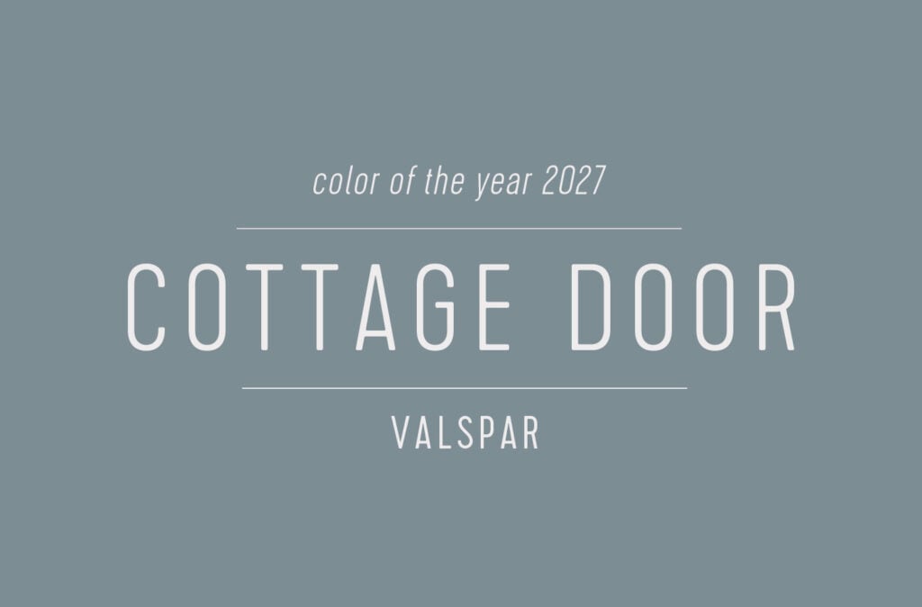 Large Swatch of Cottage Door Valspar Color of the Year 2027