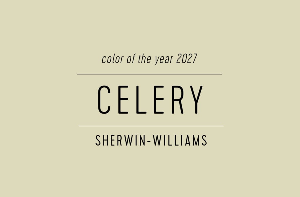Swatch of Sherwin Williams Color of the Year 2027 Celery