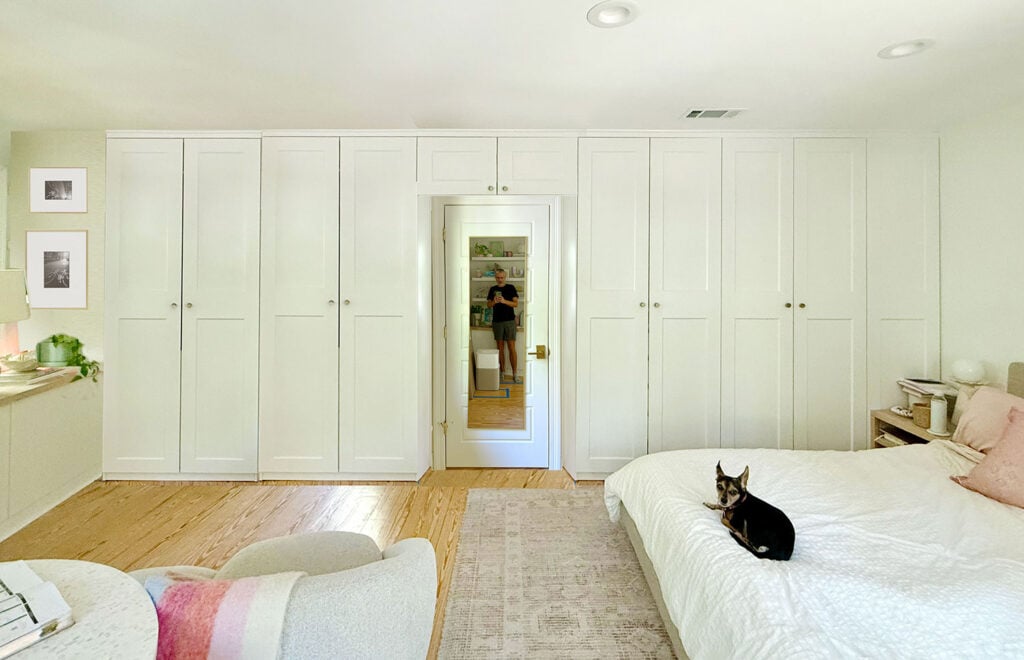 Bedroom Rendering For Bathroom With Cabinet Over Door